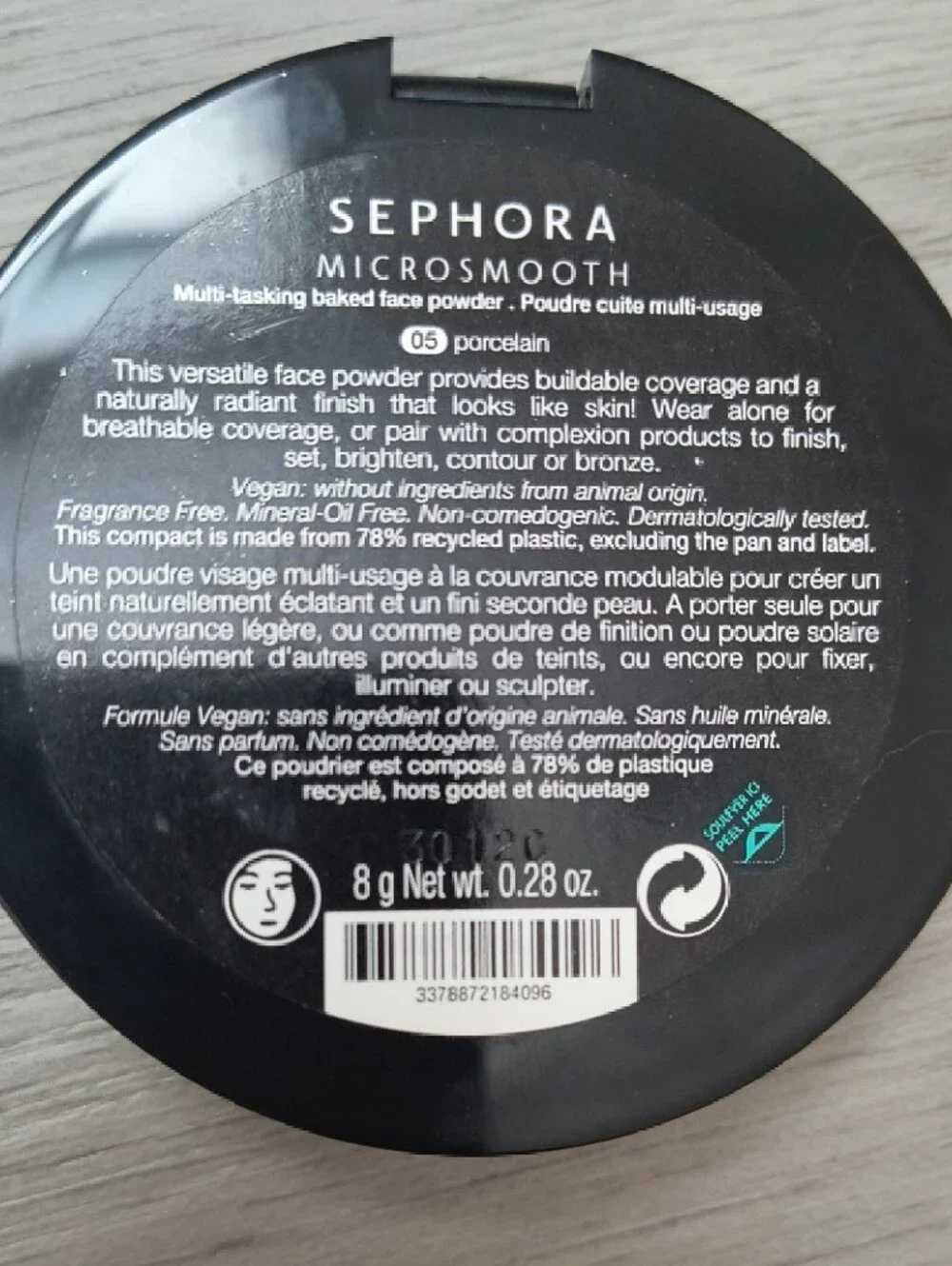 Sephora Pressed Setting Powder — Cream Beige Compact